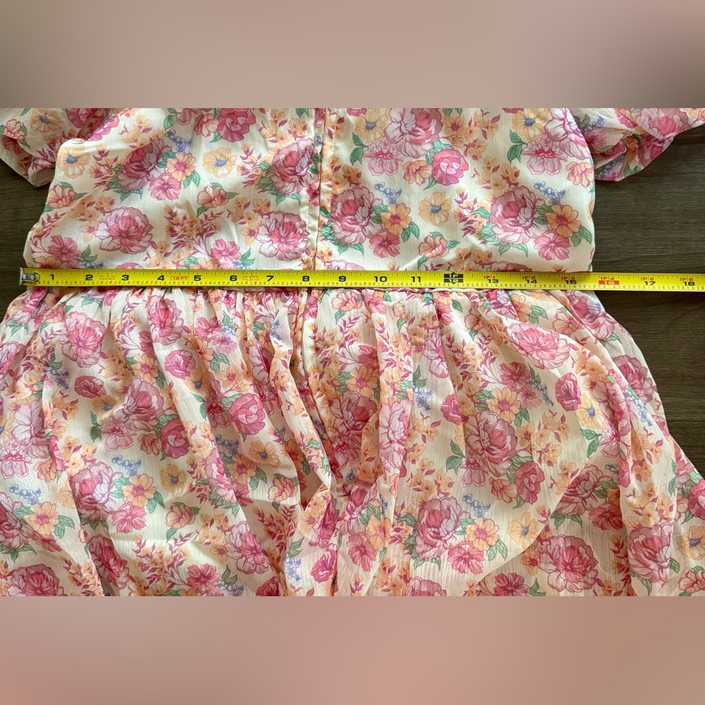 Simply Southern | Pink Floral Mini Dress | Size L - Picture 10 of 10